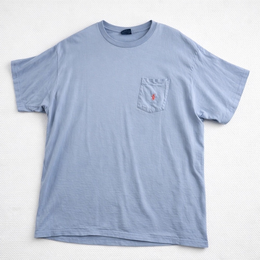 Polo Ralph Lauren Men's Blue Pocket T Shirt Logo Short Sleeve Cotton Tee - Picture 2 of 8
